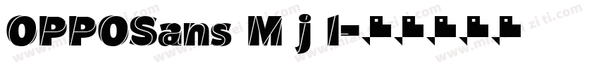 OPPOSans M j l字体转换